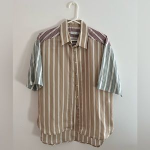 New Sandro Leopold Striped Shirt | NWT